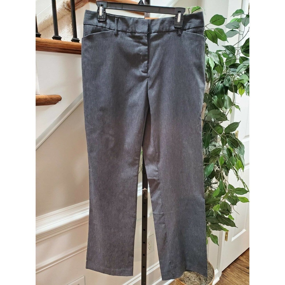 Time and Tru Women's Gray Polyester Millennium Constructed Dress Pants Size 10